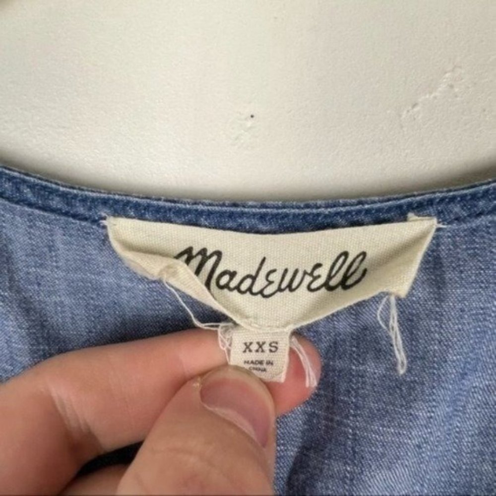 Madewell Denim Wrap Dress Size XXS - Picture 5 of 7